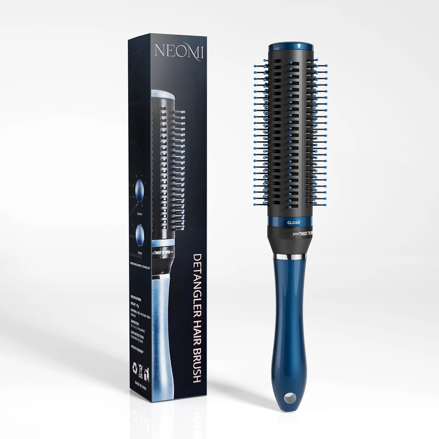 Brosse à Cheveux Démêlante avec Poils Rétractables