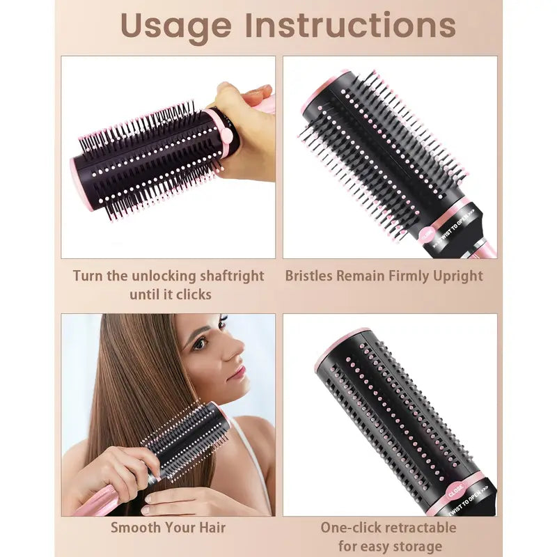 Brosse à Cheveux Démêlante avec Poils Rétractables