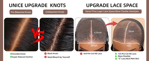 Perruque humain hair ondulée Brune tendance moyennes Qualité