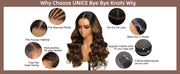 Perruque humain hair ondulée Brune tendance moyennes Qualité