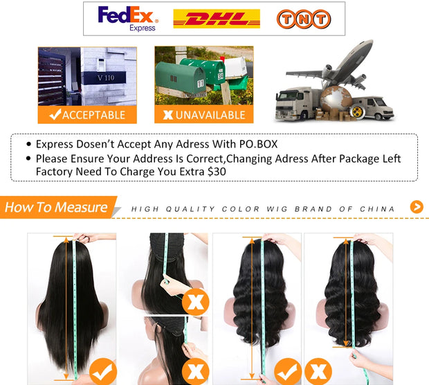 Perruques Body Wave Human Hair SPECIFICATIONs Bases Material