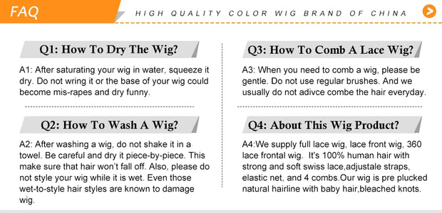 Perruques Body Wave Human Hair SPECIFICATIONs Bases Material