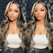 Perruque Lace Frontal Ombre Blonde Lace Front Wigs Suitables