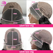 Straight Human Hair Lace Frontal Wig Brazilian même cheveux 