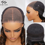 Perruque humain hair ondulée Brune tendance moyennes Qualité