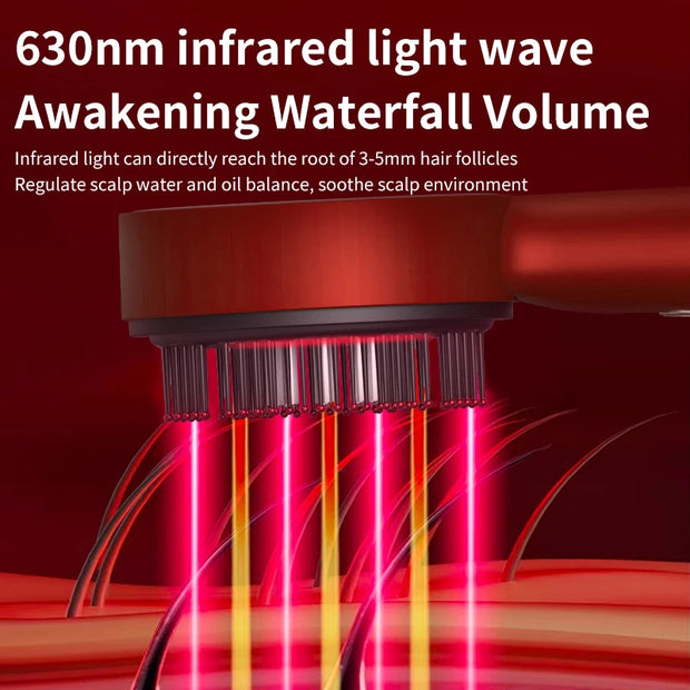 Masssages Comb Red Light Therapy Hair Follicle Comb Features