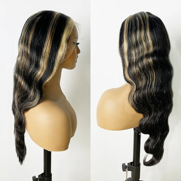 Perruque Lace Frontal Ombre Blonde Lace Front Wigs Suitables