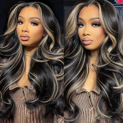 Perruque Lace Frontal Ombre Blonde Lace Front Wigs Suitables