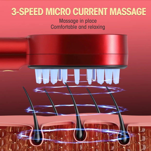 Masssages Comb Red Light Therapy Hair Follicle Comb Features