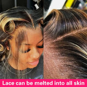 Perruque Lace Frontal Ombre Blonde Lace Front Wigs Suitables