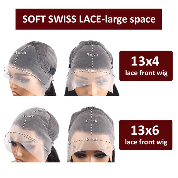 Lace Front Human Hairs Wigs Transparente perruque Perruques
