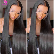 Straight Human Hair Lace Frontal Wig Brazilian même cheveux 