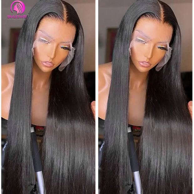 Straight Human Hair Lace Frontal Wig Brazilian même cheveux 