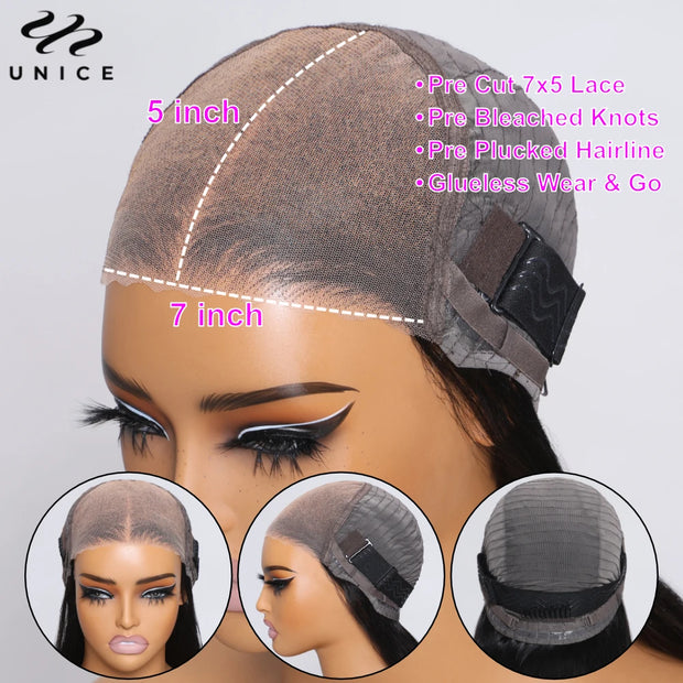 Perruque humain hair ondulée Brune tendance moyennes Qualité