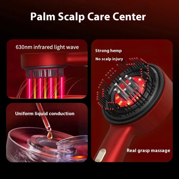 Masssages Comb Red Light Therapy Hair Follicle Comb Features