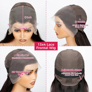 Perruques Laces Front Human Hairs avec attaches réglables et