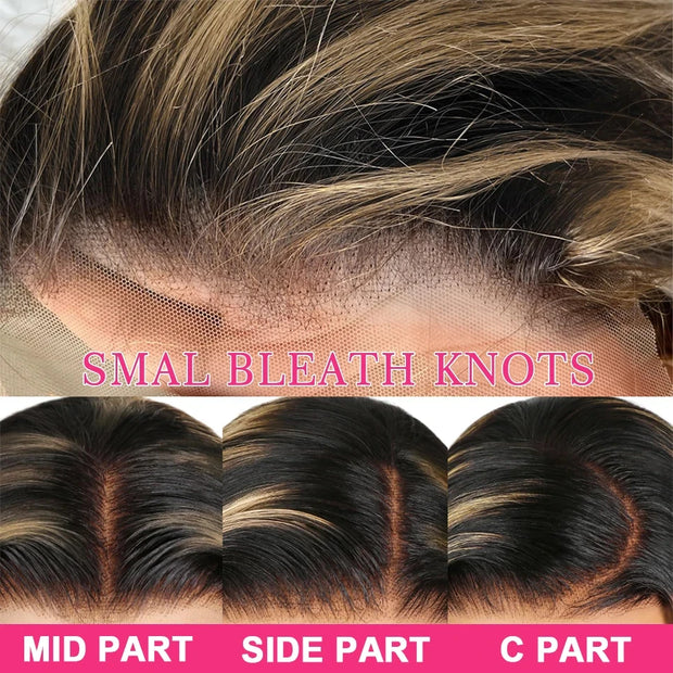 Perruques Laces Front Human Hairs avec attaches réglables et