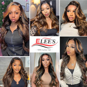 Perruques ondulée sans colle Taille moyennes Qualité cheveux