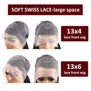 Lace Front Human Hairs Wigs Transparente perruque Perruques