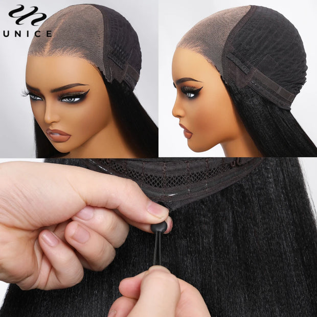 Perruque humain hair ondulée Brune tendance moyennes Qualité