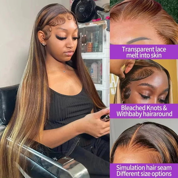 Lace Front Human Hairs Wigs Transparente perruque Perruques
