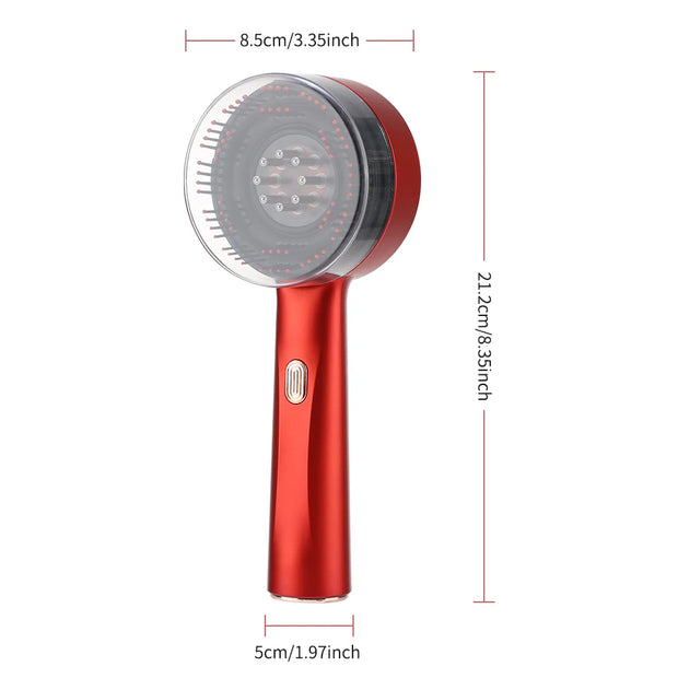 Masssages Comb Red Light Therapy Hair Follicle Comb Features