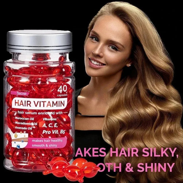 capsule d'Huile de Vitamine DArgan pour des cheveux sublimés