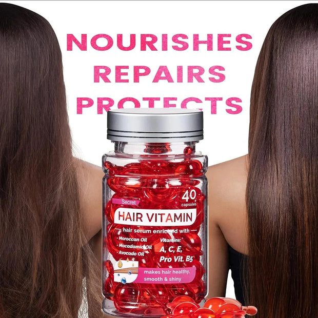 capsule d'Huile de Vitamine DArgan pour des cheveux sublimés