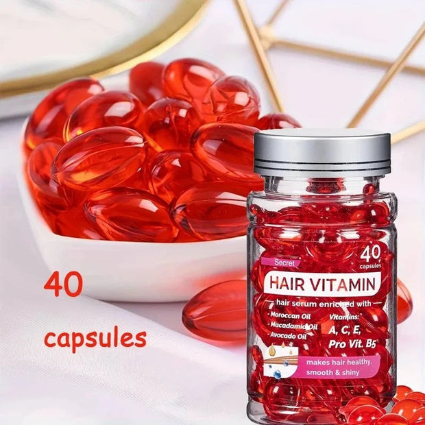 capsule d'Huile de Vitamine DArgan pour des cheveux sublimés