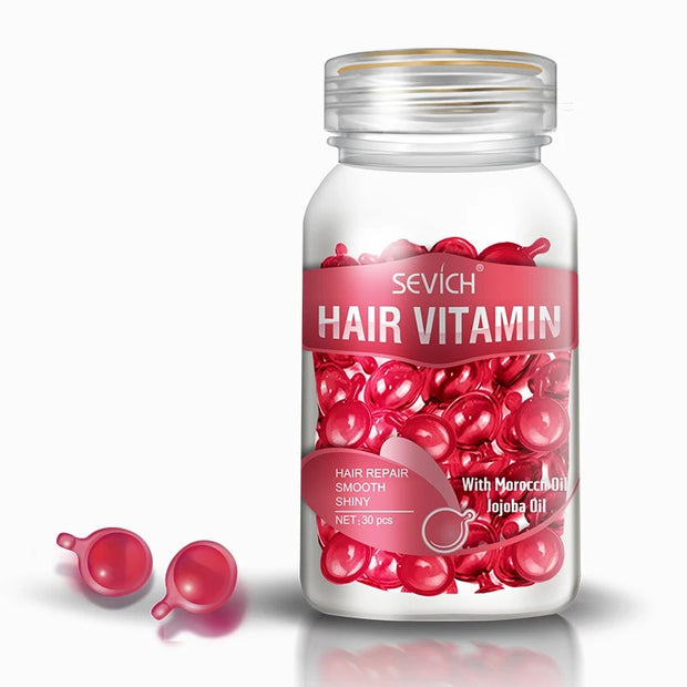 capsule d'Huile de Vitamine DArgan pour des cheveux sublimés