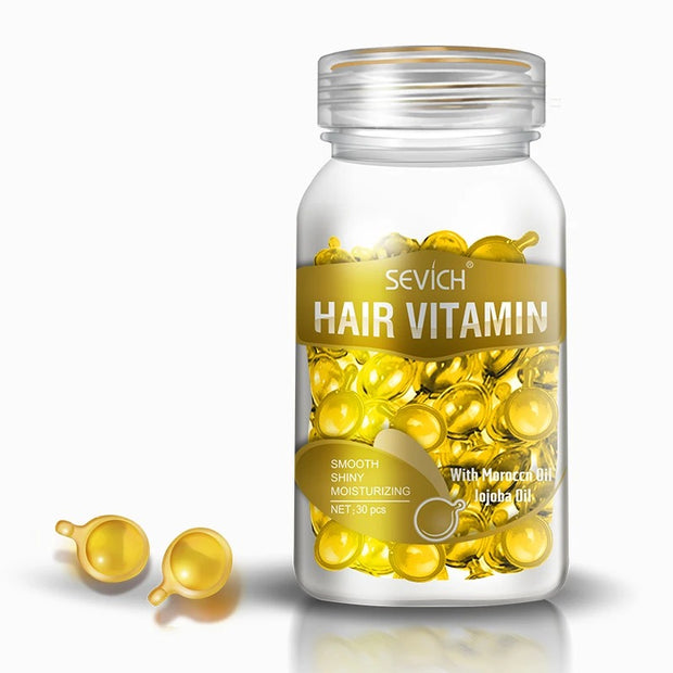 capsule d'Huile de Vitamine DArgan pour des cheveux sublimés
