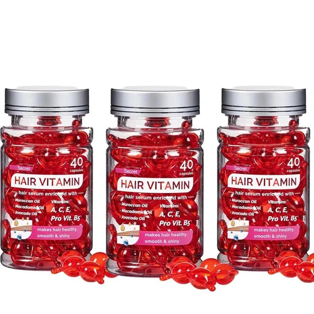capsule d'Huile de Vitamine DArgan pour des cheveux sublimés