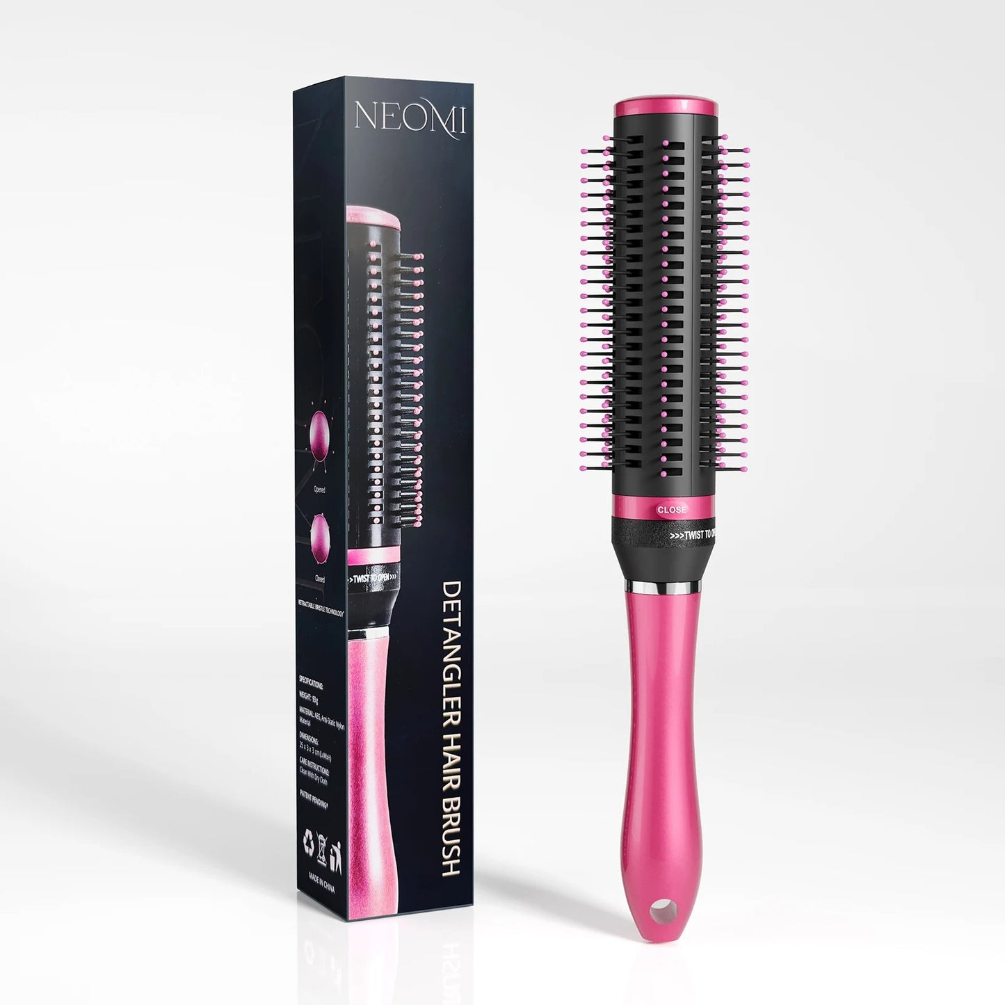 Brosse à Cheveux Démêlante avec Poils Rétractables